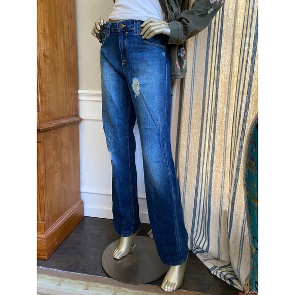 EUC J.Crew Vintage Slim Distressed Denim Jeans 31 - Picture 3 of 8